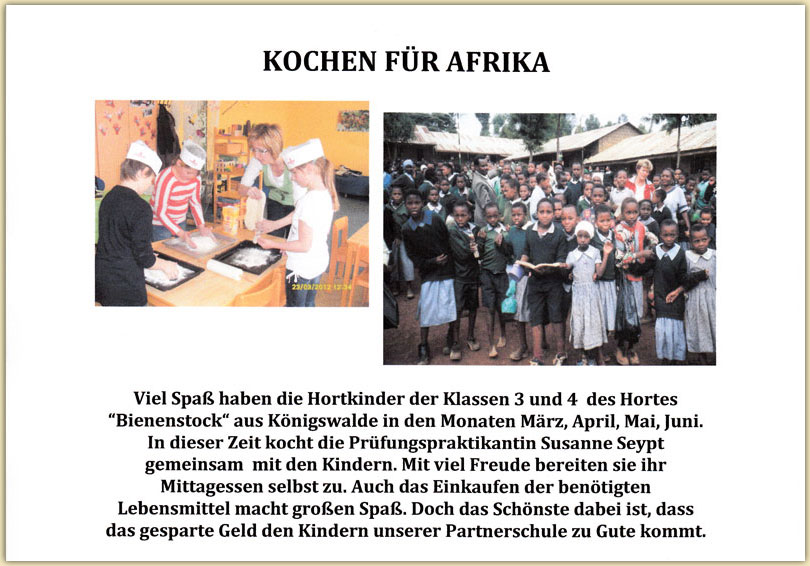 Kochen für Afrika