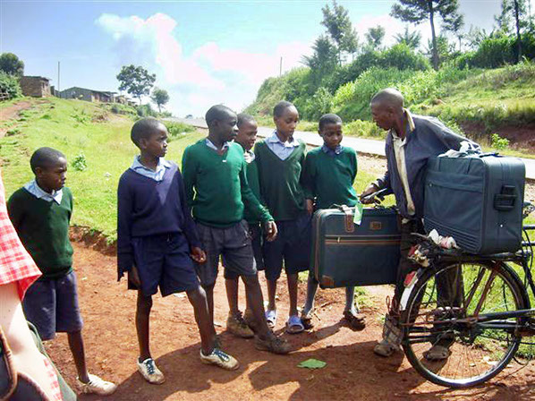 2d Transport der Koffer